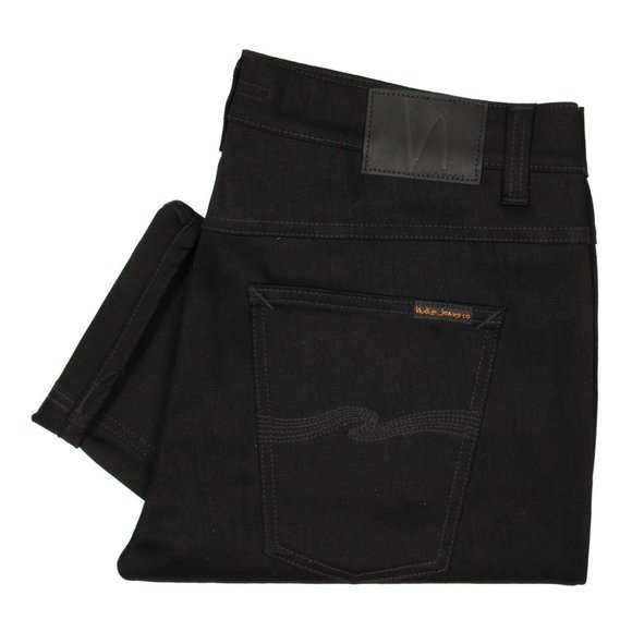 Men's Nudie Jeans Lean Dean Dry Cold Black - Picture 2 of 3